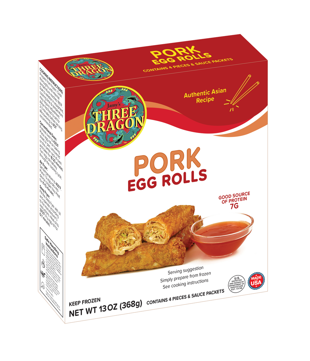 Three Dragon Pork Egg Rolls