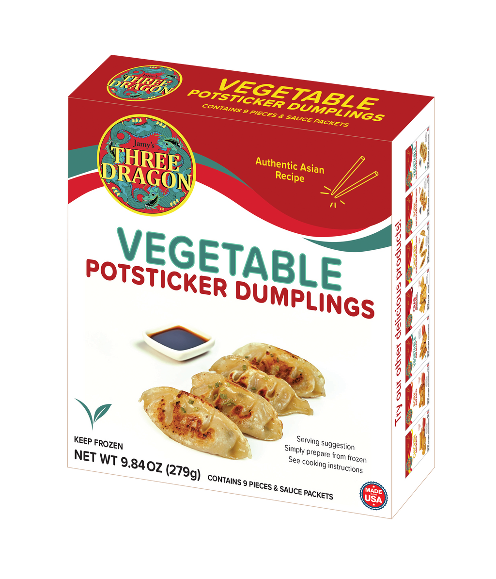 Three Dragon Vegetable Potsticker Dumplings